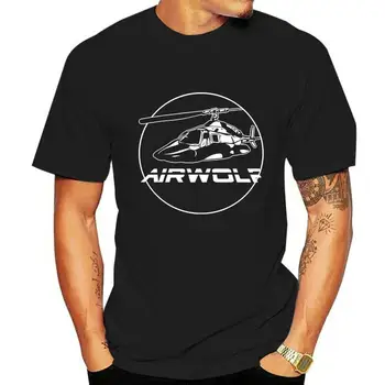 Airwolf 1 Santini Hawke 80-ųjų Tv Alcatraz T-Shirt Viršūnes Tees Spausdinti Vyrų Marškinėliai Spausdinti trumpomis Rankovėmis Marškinėlius Plius Dydis