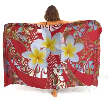 Custom sarongs moterims, Elegantiškas dryžuotas spausdinti maudymosi kostiumėliai, Polinezijos Genčių Frances Hibiscus Užsakymą Polinezijos sarongs