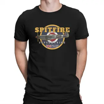 Supermarine Spitfire Kūrybos Marškinėlius Vyrams BRITŲ Apvalios Kaklo Grynos Medvilnės Marškinėliai Hip-Hop Dovana Drabužius Viršūnės