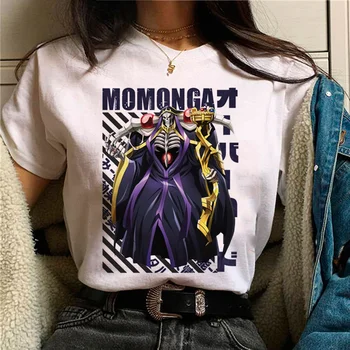 Overlord marškinėliai moterims anime marškinėlius moterų harajuku drabužiai