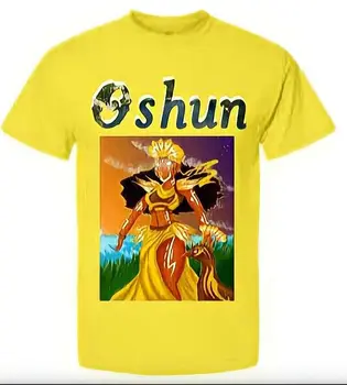 Oshun Orisha Unisex Marškinėliai, Upių Deivė Viršuje, Yoruba Orisha, Dvasinis Tikėjimas