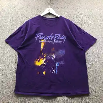 Purpurinis Lietus Princas Ir Revoliucija, T-Marškinėliai, vyriški 3XL Trumpas Rankovės Grafinis Violetinė