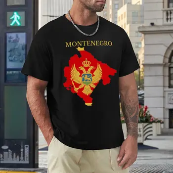 Juodkalnijos Vėliava Žemėlapis Šviežių T-shirt Judėjimo Tees Naujovė Juokinga Naujiena Laisvalaikio JAV Dydis