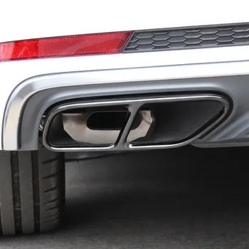 Nerūdijančio Plieno Uodega Gerklės Vamzdis Modifikuotų Padengti Apdaila Audi A4 B9 2019 M., Sedanas, Automobilių Išmetamųjų Dujų Uodega, Vamzdžiai, Apdailos Rėmas