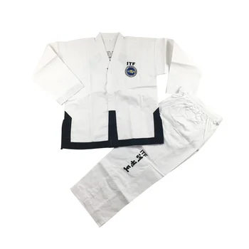 Taekvondo Dobok Standartas ITF Vienodi Kapitono Padėjėjas Išskirtinį Siuvinėjimo Taekwondo Kostiumas 보조 코치 유니폼