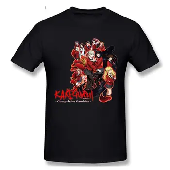 Kompulsinis Lošėjas Kakegurui Kompulsinis Lošėjas Anime T-Marškinėliai Vyrams, Aukščiausios Kokybės, Trumpas Rankovės Medvilnės Apvalios Kaklo T Shirts Tees