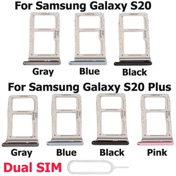 SIM Kortelės Lizdas Plokštelės Laikiklį Samsung Galaxy S20 Plius Sim Kortelių Skaitytuvo Lizdas Pakeitimo