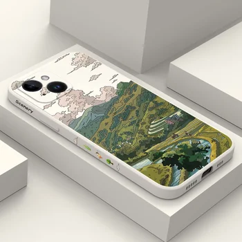Sielovados Dekoracijos Telefono dėklas Skirtas iPhone 15 14 13 12 11 X XR XS SE2 SE2020 8 7 6 6S Plus Pro Max Mini Silikono Padengti