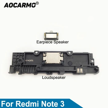 Aocarmo Už XiaoMi Redmi 3 Pastaba Apačioje Garsiakalbis Viršuje Ausinės Garsiakalbis 12x6mm Flex Kabelis atsarginės Dalys