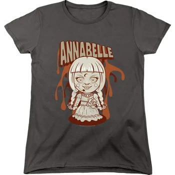 Moteriški Animacinis Annabelle Triukams Marškinėliai
