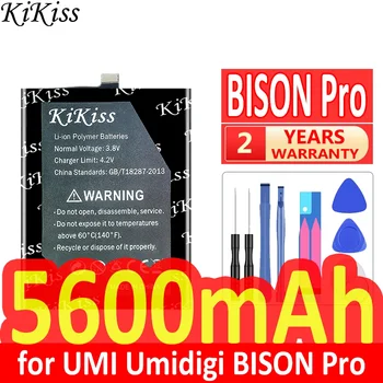 5500mAh/6800mAh KiKiss Galinga Baterija UMI UMIDIGI BISON Pro/GT 6.67 colių