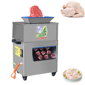 Nerūdijančio Plieno Mėsos Dicer Slicer Automatinė Mėsos Kubelių Pjovimo Staklės Mėsos Kubelių Dicing Mašina