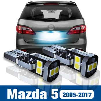 2x LED Licenciją Plokštelės Šviesos Lempos Priedai Canbus Už Mazda 5 2005 2006 2007 2008 2009 2010 2011 2012 2013 2014 2015 2016 2017