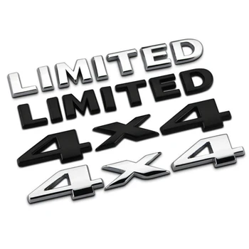 3D Metalo Automobilių Kamieno Ženklelio Lipdukai Jeep 4X4 Tik Raidės Emblema Logotipas Grand Cherokee Kompasas Renegade 2006 2011 Reikmenys