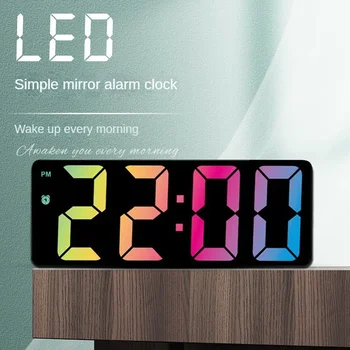 Sprogstamųjų spalvą, šrifto žadintuvas Pardavimo laikrodis miegamojo lovos laikrodis paprastu būdu LED didelis ekranas, didelis šriftas, elektroninis laikrodis