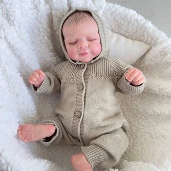 20inch Jau Dažytos Baigė Atgimsta Lėlės Quinlyn Mielas Miegantis Kūdikis 3D Tapyba su Matomas Venų Lašas Laivybos