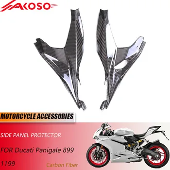 3K Anglies Pluošto Motociklų Aksesuarų Ducati Panigale 899 1199 Šoninis Raštas