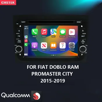 CHSTEK Qualcomm Automobilio Radijo 8Core 8G+128G PX6 Automobilių DVD Fiat Doblo Ram ProMaster Miesto 2015-2019 Android 11 Stereo CarPlay GPS