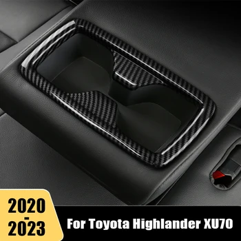 Toyota Highlander XU70 Kluger 2020 2021 2022 2023 Automobilio Sėdynės atlošo Galinės Vandens Puodelį Rėmo Skydelio Apdailos Juostelės Apdaila Priedai