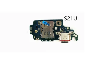 1Pcs Samsung Galaxy S21 Ultra G998U G998F G998N USB Įkroviklis Įkrovimo lizdas Juostelė Flex Kabelis USB Doko Jungtis Valdyba