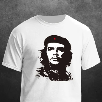 Marškinėliai Vyras Che Guevaros Komunizmo Revoliucijos Kuba Vasaros Atsitiktinis Spausdinimo Trumpas Patogiai, O-kaklo