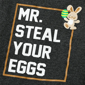 Bamblys Berniuko Velykų Komplektus J. Pavogti Jūsų Kiaušinių, Bunny Spausdinti Trumpas Rankovės Marškinėliai Šortai Rinkinys 2vnt Vasaros Drabužių