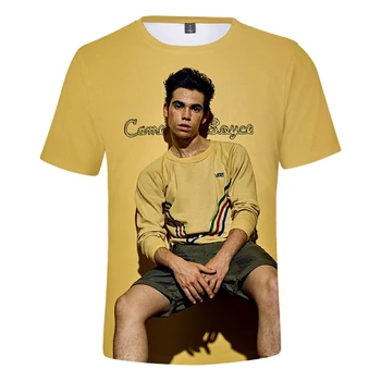 Naujas Populiarus Aktorius Cameron Boyce 3D Print T-marškinėliai Vyrams, Moterims Vasaros Mados trumpomis Rankovėmis T Shirts Reperis Cameron Boyce Negabaritinius