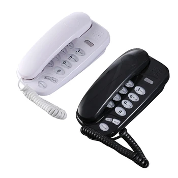 KXT-580 Mini Telefono Wall Mount Skambinkite Šviesos Telefono Sienos Telefono Stacionarių antžeminių laidinių telefono linijų